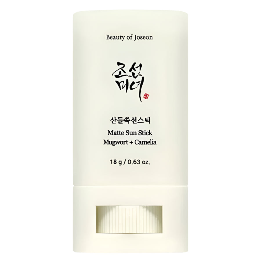 Matte Sun Stick Mugwort + Camelia Korean Sunscreen Stick for Face Moisturizer with SPF 50+ PA+++ Matte Sunscreen for Face & Body Non Greasy, No White Cast （18g/0.63oz）