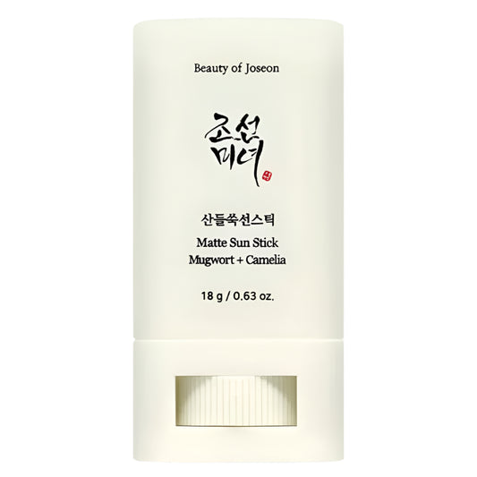 Matte Sun Stick Mugwort + Camelia Korean Sunscreen Stick for Face Moisturizer with SPF 50+ PA+++ Matte Sunscreen for Face & Body Non Greasy, No White Cast （18g/0.63oz）