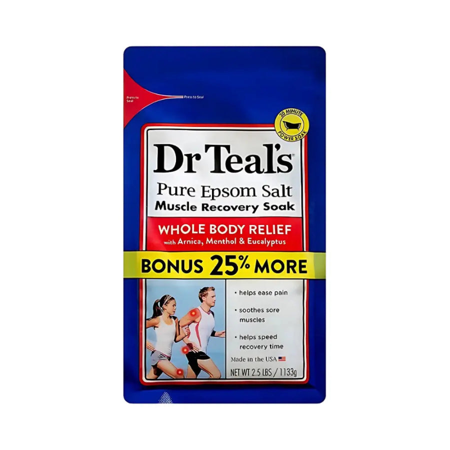 Dr Teals Muscle Recovery Pure Epsom Salt 2.5Lb 1133g