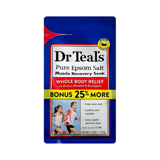 Dr Teals Muscle Recovery Pure Epsom Salt 2.5Lb 1133g