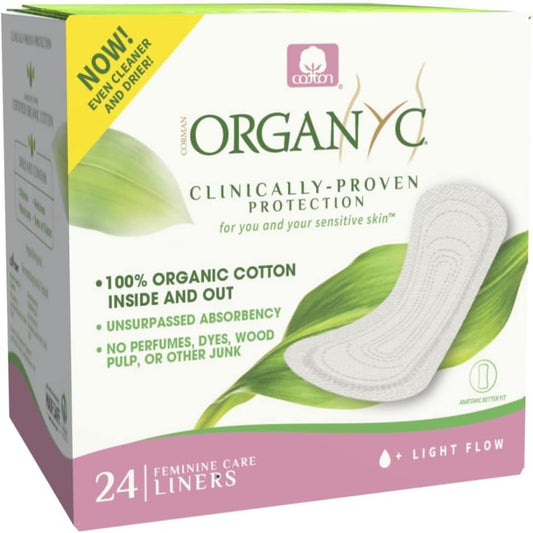 Organyc 100% Organic Cotton Panty Liners Folded