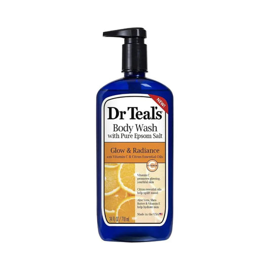 Dr Teal's Glow &amp; Radiance with Vitamin C &amp; Essential Oils Body Wash with Pure Epsom Salt 710ml